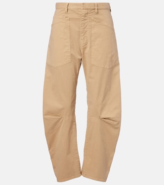 Shon barrel-leg cotton chino pants | Nili Lotan
