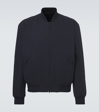 Chaqueta bomber en mezcla de algodón | Giorgio Armani