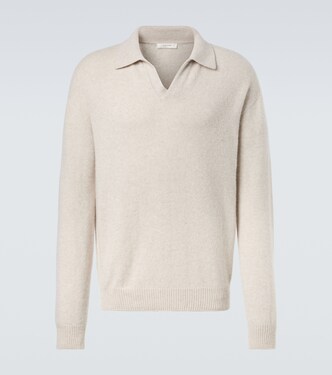 Leach cashmere polo sweater | The Row