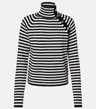 Paniere striped cashmere turtleneck top | Max Mara
