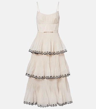 Vestido bustier bordado | Zimmermann