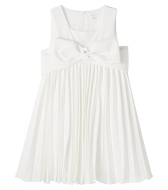Bow-detail pleated dress | Patachou