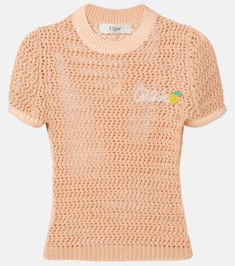 Crocheted cotton top  | Chloé