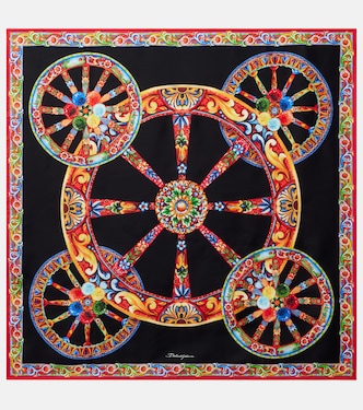Carretto silk twill scarf | Dolce&Gabbana