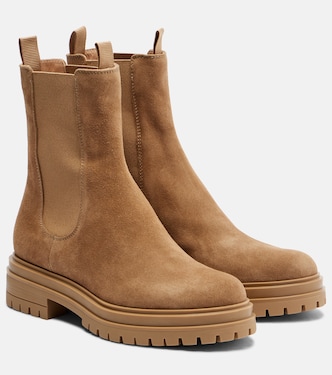 Bottines Chelsea Chester en daim | Gianvito Rossi