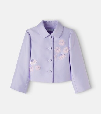 Embellished taffeta jacket | Self-Portrait Kids