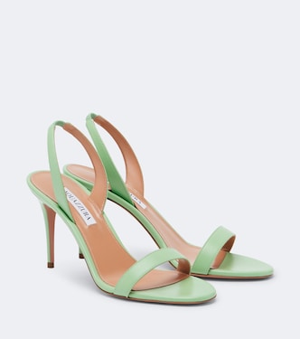 So Nude leather slingback sandals | Aquazzura