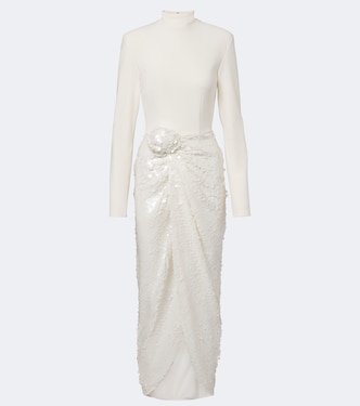 Knot-detail sequined cocktail dress | Rotate