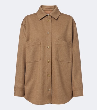 Camel hair and wool-blend shirt | Max Mara