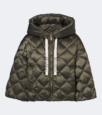 Hooded quilted cropped down jacket | Max Mara