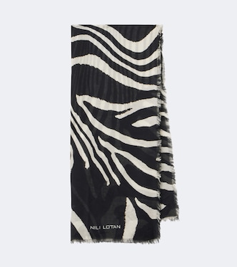 Zebra-print scarf | Nili Lotan