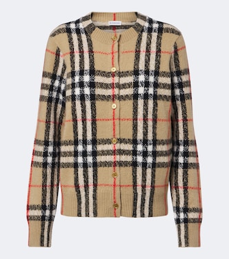 Cárdigan Burberry Check de cachemir | Burberry