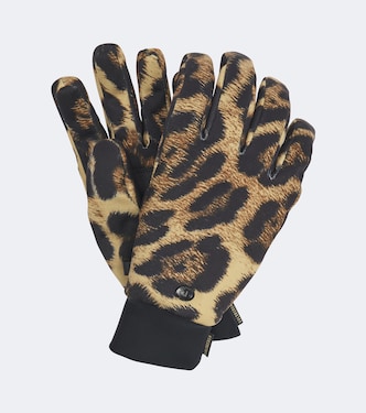 Guanti Softy con stampa leopardata | Goldbergh