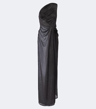 Gathered one-shoulder lamé gown | Dolce&Gabbana