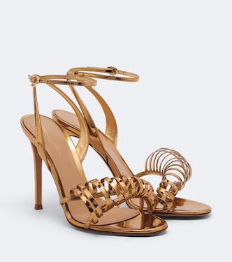 Mirrored leather sandals | Gianvito Rossi