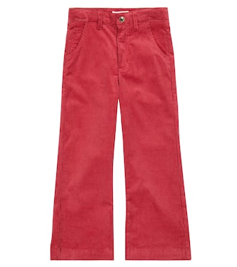 Cotton corduroy wide-leg pants | Chloé Kids