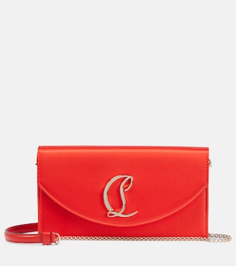 Loubi54 Small satin crossbody clutch | Christian Louboutin