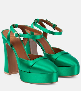 Mora satin platform pumps | Malone Souliers