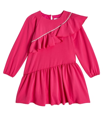 Embellished ruffled dress | Monnalisa