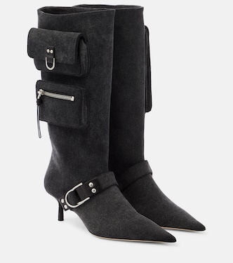 Botas altas Jeanne en denim | Blumarine