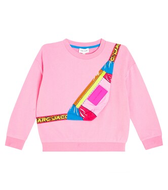 Crossbody bag cotton jersey sweatshirt | Marc Jacobs Kids
