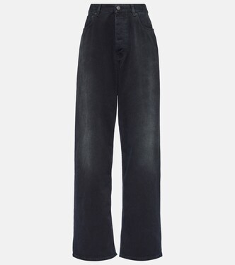 Jeans anchos de tiro alto | Balenciaga