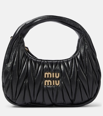 Wander Mini leather shoulder bag | Miu Miu