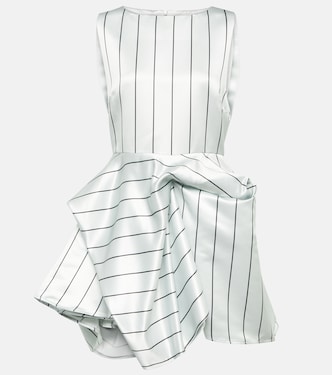 Draped striped minidress | JW Anderson