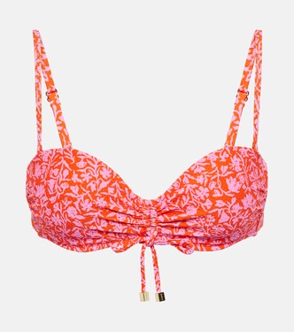 Limpopo floral ruched bikini top | Heidi Klein