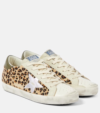 Super-Star leopard-print leather sneakers | Golden Goose