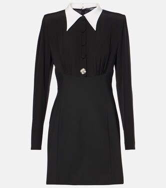 Robe en soie et laine mélangées | Versace