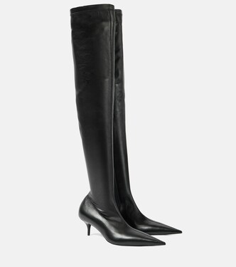 Overknee-Stiefel Avenue aus Leder | Balenciaga