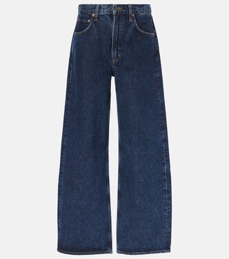 Low Curve mid-rise barrel-leg jeans | Agolde