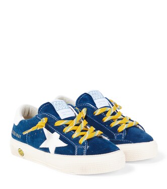 May leather and suede sneakers | Golden Goose Kids