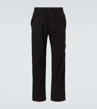 Compass cotton-blend twill pants | Stone Island