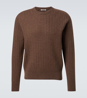 Cable-knit wool sweater | Auralee