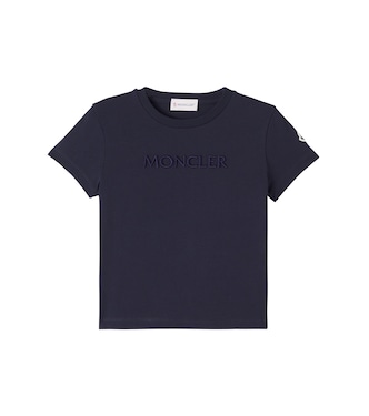 Logo embroidered cotton jersey T-shirt | Moncler Enfant