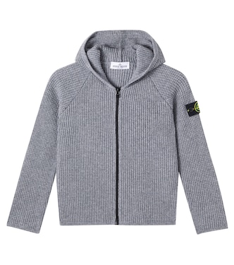 Compass zip-up sweater | Stone Island Junior