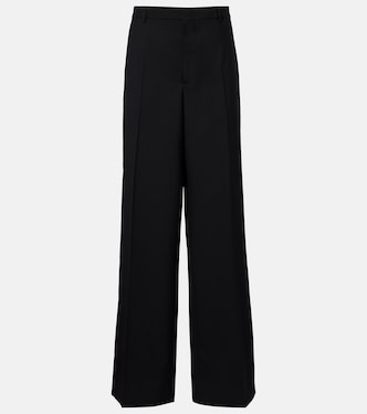 High-rise wool straight pants | Gucci