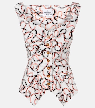 Monday printed cotton vest | Vivienne Westwood