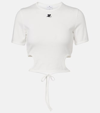 Top court en coton à logo | Courrèges