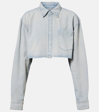 Cropped-Hemd aus Denim | Balenciaga