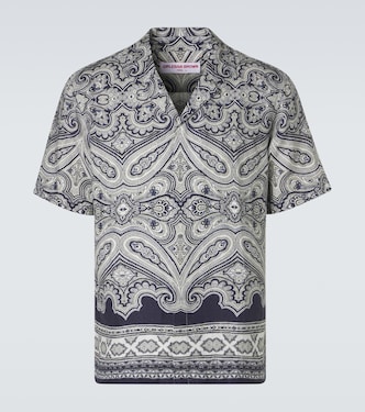 Maitan paisley linen bowling shirt | Orlebar Brown