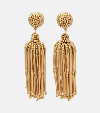 Pendientes largos con cuentas | Carolina Herrera