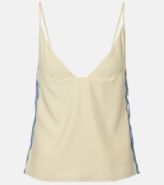 Lace-trimmed silk camisole | SIR