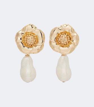 Embellished clip-on earrings | Carolina Herrera