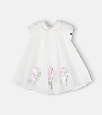 Baby floral-appliqué dress | Monnalisa