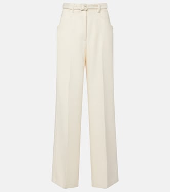 Norman belted silk and wool wide-leg pants | Gabriela Hearst