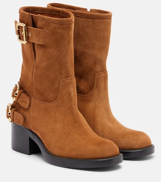 Bikerstiefel Dakota aus Veloursleder | Chloé