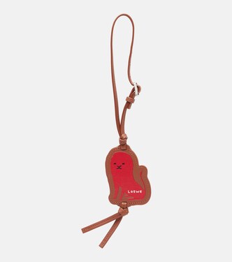 Lion leather bag charm | Loewe